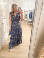 Charlotte Maxi Dress | Indigo Floral