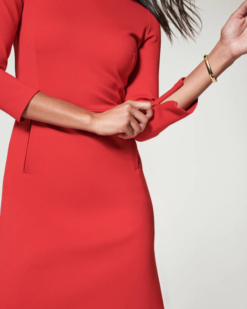 SPANX THE PERFECT A-LINE 3/4 SLEEVE DRESS