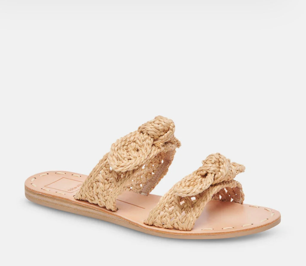 Dinah Sandals | Lt Natural Raffia