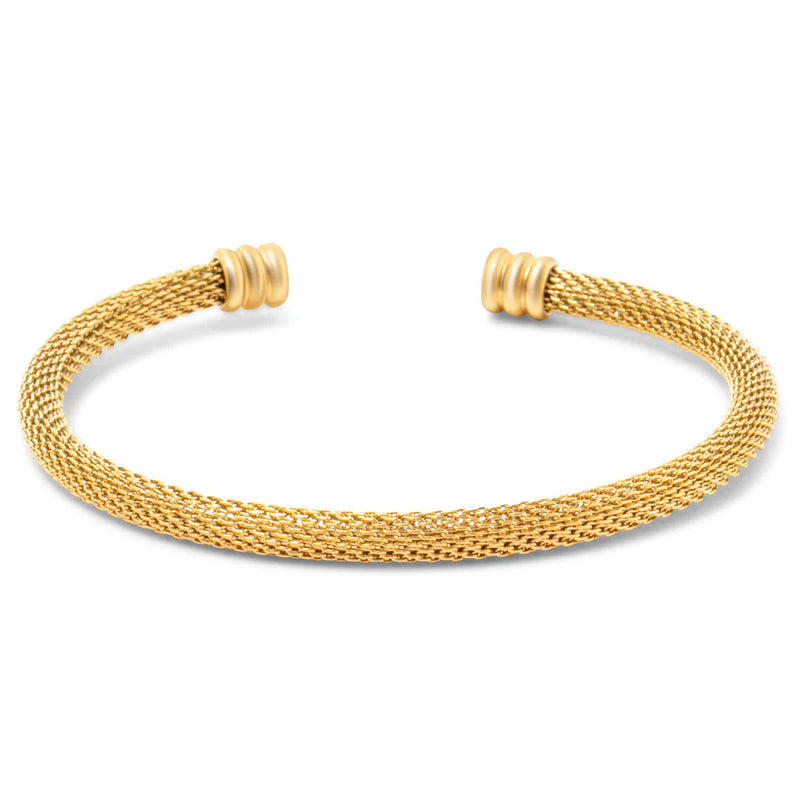 Sinclair Mesh Cuff Bracelet | Gold