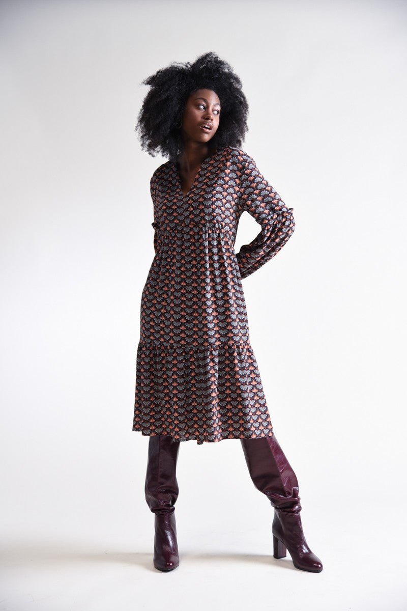 georgia midi dress Georgia Gingham Midi Dress Blue