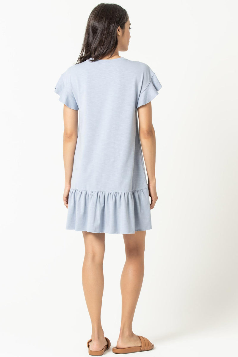 Ruffle Sleeve Peplum Dress belletique Ruffle Sleeve Peplum Dress belletique