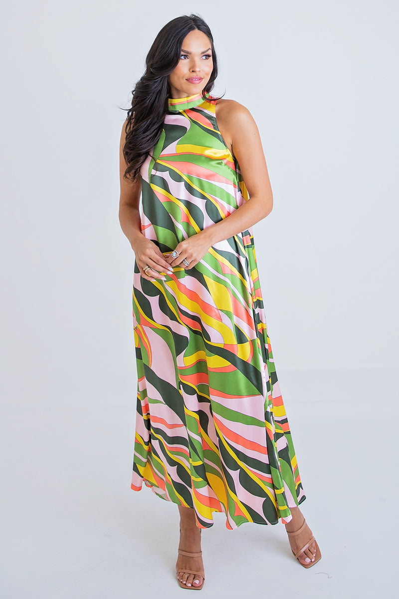 70's Halter Maxi Dress – belletique