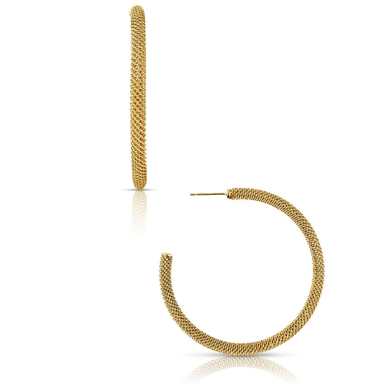 Lou Large Mesh Hoop Earrings