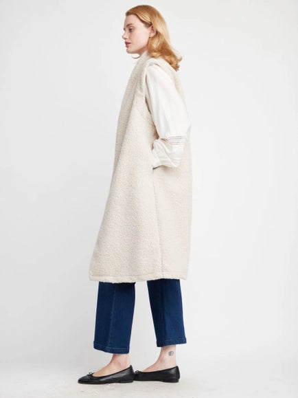 Julian Vest Coat | Cream