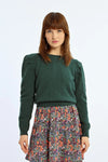 Emerald Puff Sleeve Sweater