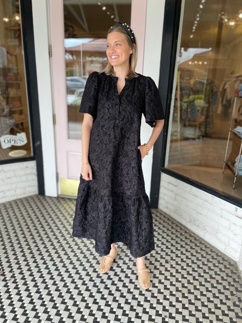 Jacquard Dress | Black