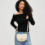 Alise Woven Crossbody | Oatmilk