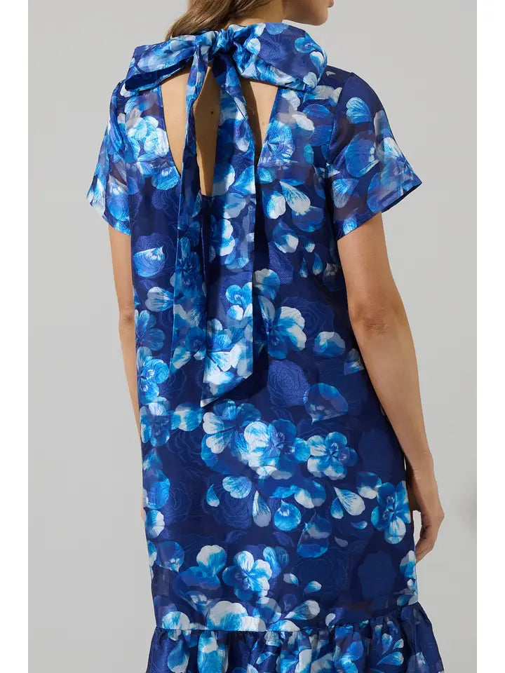 Abbie Floral Organza Maxi Dress