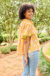 Parham Blouse | Orange Azalea