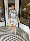 Striped Sweater Dress | Black + White