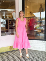 Tiered Midi Dress | Punch