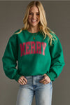 “Merry” Sweatshirt | Green