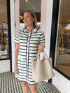 Lily Woven Neoprene Tote with Pouch | Ecru