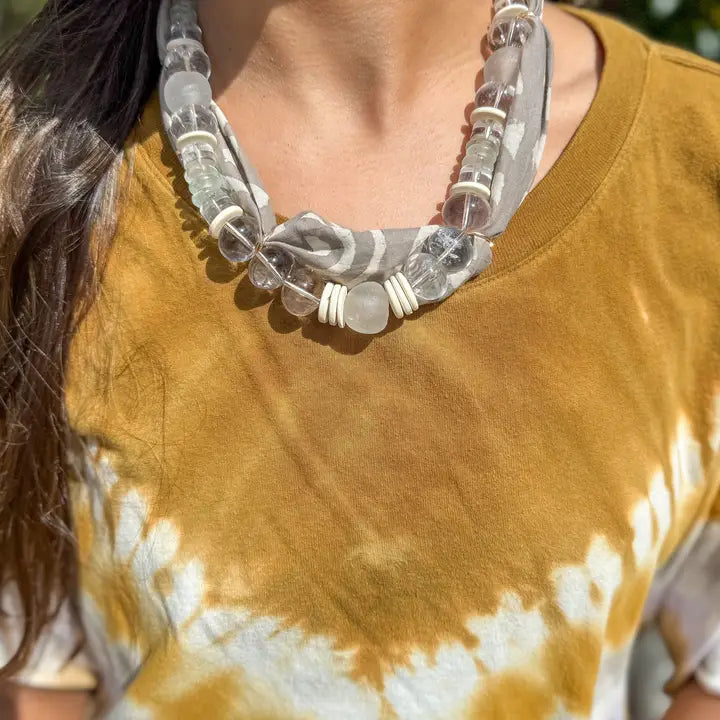 Beaded Bandana Necklace | Glace