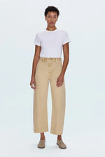 Penny Crop High Rise Wide Leg | Sand Dollar