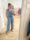 Jersey Denim Jumpsuit