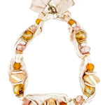 Beaded Bandana Necklace | Pearl