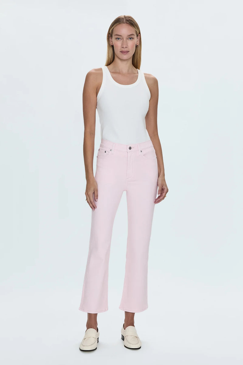Lennon High Rise Crop Boot | Blush
