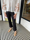 Lennon High Rise Coated Denim | Mocha