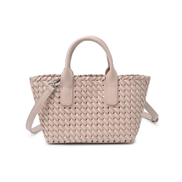 Paisley Woven Crossbody | Almond