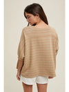 Striped Dolman Top | Mocha + Mint