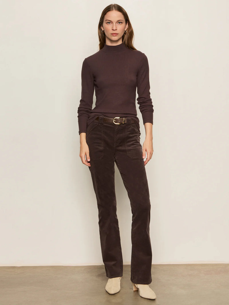 Long Sleeve Mock Neck Essential Top | Semi Sweet