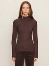 Long Sleeve Mock Neck Essential Top | Semi Sweet