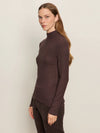 Long Sleeve Mock Neck Essential Top | Semi Sweet