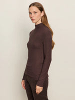 Long Sleeve Mock Neck Essential Top | Semi Sweet