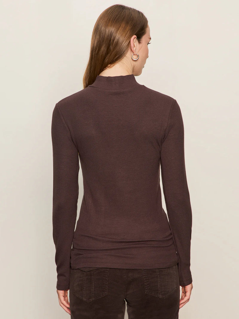 Long Sleeve Mock Neck Essential Top | Semi Sweet