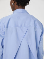 Alexix Cotton Oversized Shirt | Oxford Blue