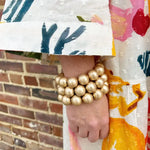 Big Ball Bracelet | Brushed Gold