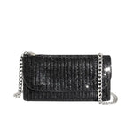 Kiki Black Small Crossbody Rhinestone Bag