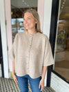 Mocha Button Sweater