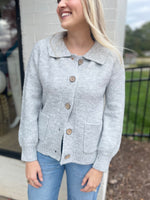 Coconut Button Down Sweater by Poppie Place