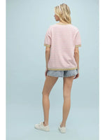 Rose + Honey Striped Sweater