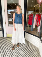 Eyelet Skirt | White