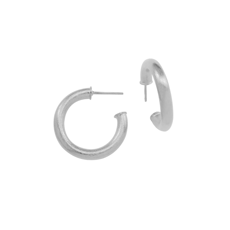 Yael Earrings | Rhodium