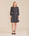 Rose Tweed Dress | Black Sparkle