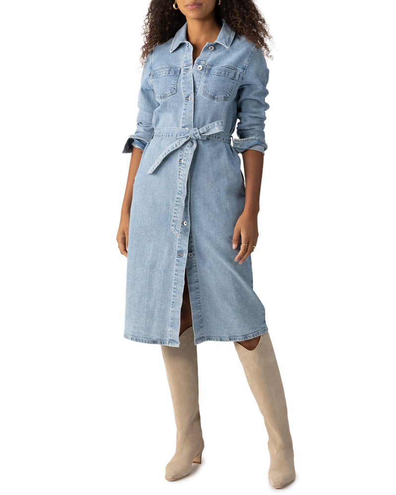 Wrapped Up Denim Dress | Virtuous