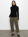 Essential Turtleneck Top | Black
