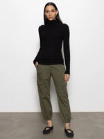 Essential Turtleneck Top | Black