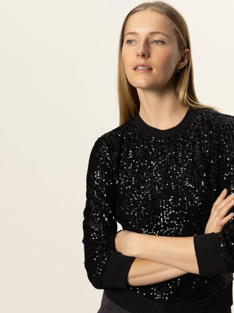Relaxed Sparkle Popover | Black