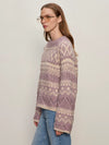 Fairisle Crew Neck Sweater | Twilight Mauve Multi