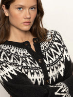 Fairisle Crewneck Cardi | Ink Multi