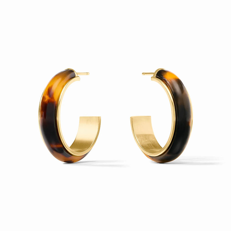 Carnaby Hoop Earrings | Tortoiseshell