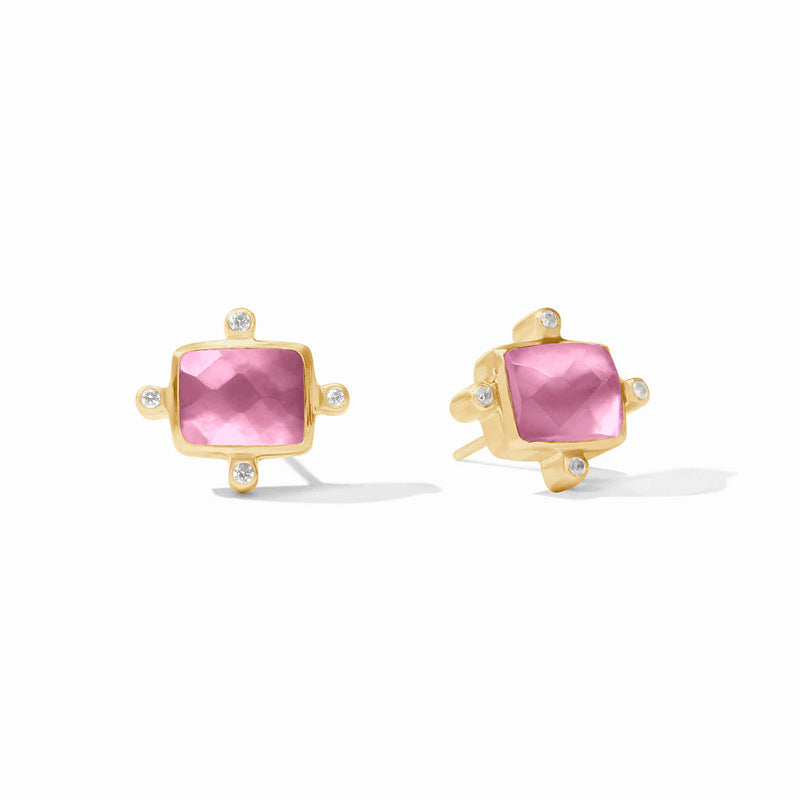 Clara Stud Earrings | Tourmaline Pink
