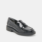 Tiggy Midnight Crinkle Patent Loafers
