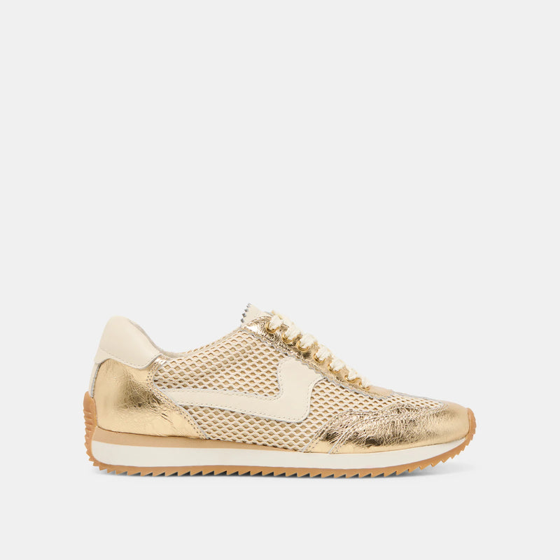 B. NTCD Mesh Sneakers | Gold Woven Mesh